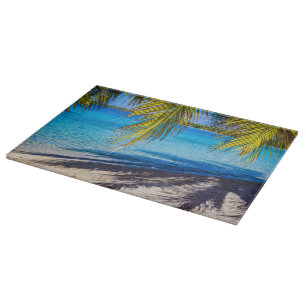 Shadows on the beach cutting board