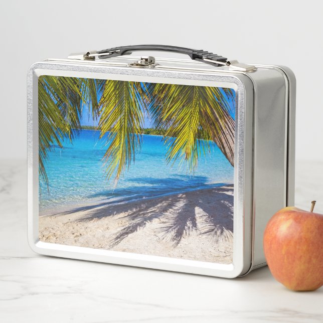Shadows on the beach metal lunch box (In Situ)