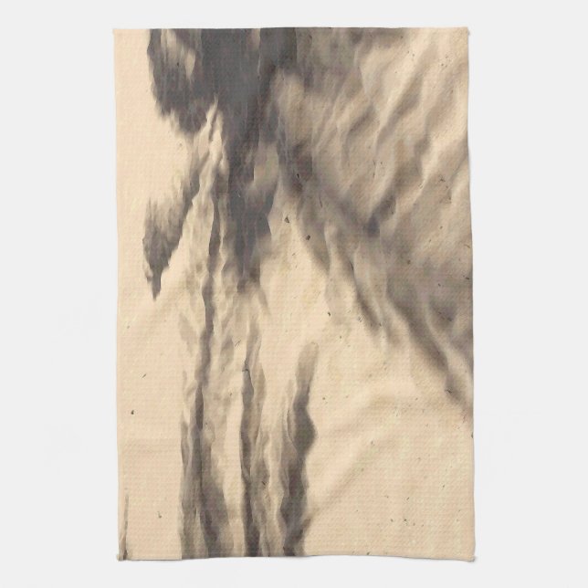 Shadows on the Sand Tea Towel (Vertical)