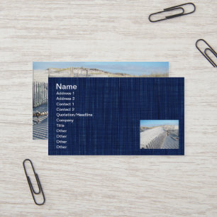 Shadows, Sand Dunes, and Fences Business Card