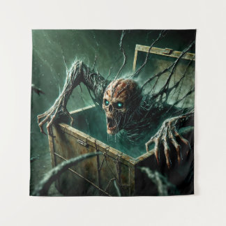 Shadowy Box of Horror Tapestry