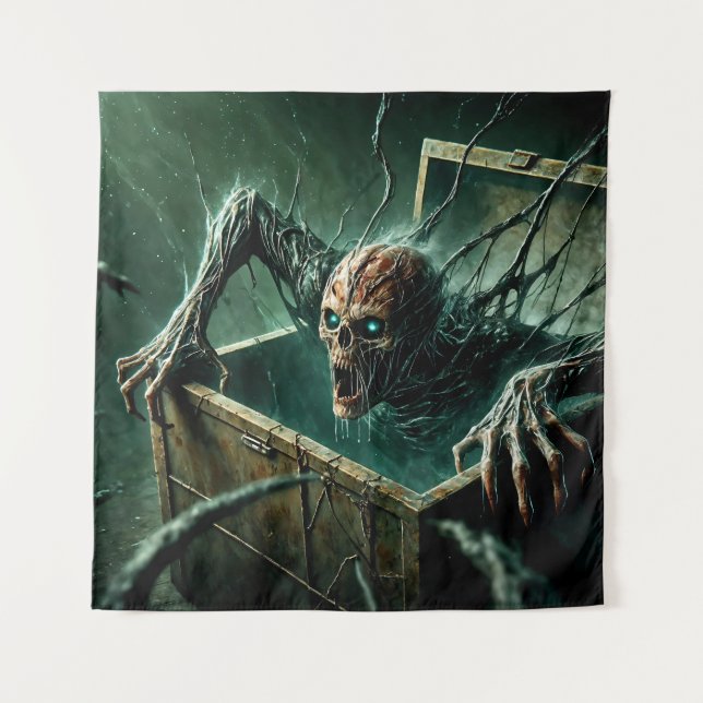 Shadowy Box of Horror Tapestry (Front)