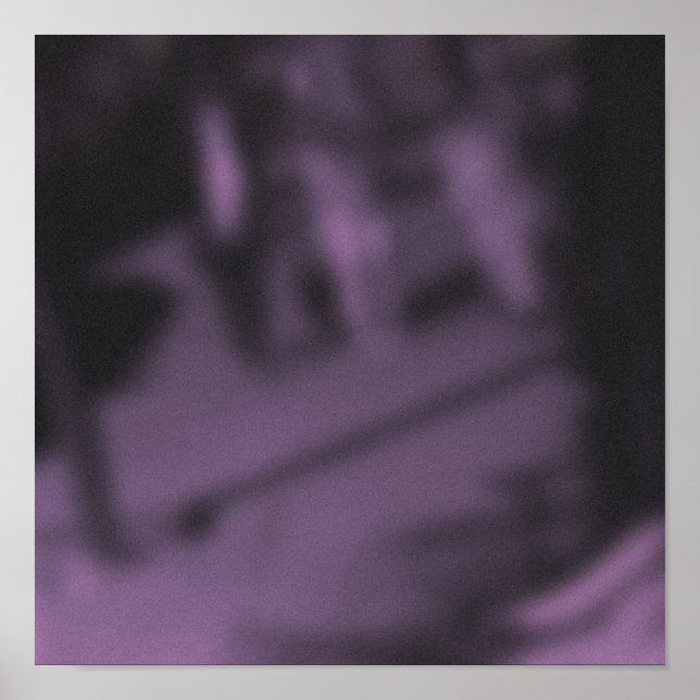 Shadowy Purple NYC Pedestrians Poster (Front)