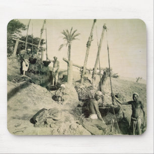 Shadufs in Upper Egypt (sepia photo) Mouse Pad