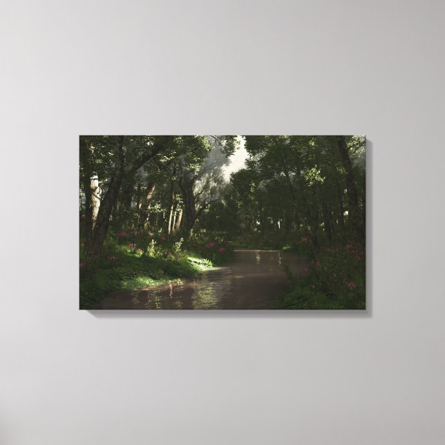 Shady Creek Canvas Print (Front)