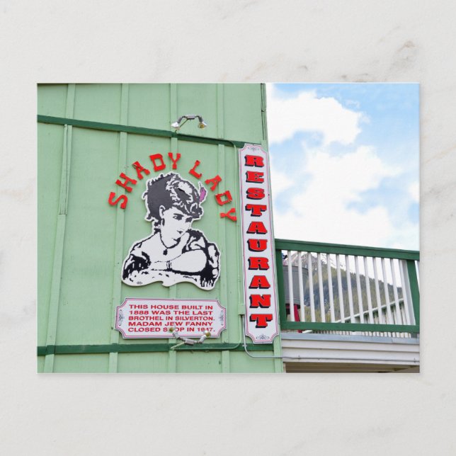 Shady Lady Restaurant Postcard (Front)