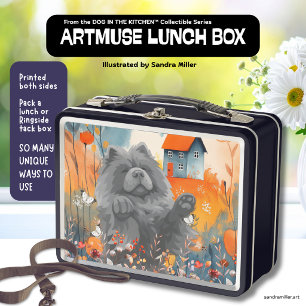 SHADY LADY the blue chow Metal Lunch Box
