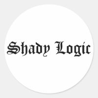 Shady Logic Sticker 2
