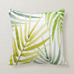 Shady Palms Cushion<br><div class="desc">Shady Palm II by Annie Warren. Palm tree leaves in different shades of green are sprinked across the composition. | 164411Z</div>