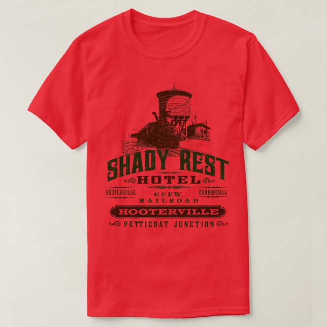 Shady Rest Hotel T-Shirt (Design Front)