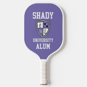 Shady University Alum grad alma mater periwinkle Pickleball Paddle