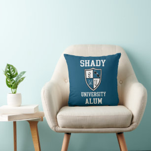 Shady University Alum grad personalised ocean blue Cushion