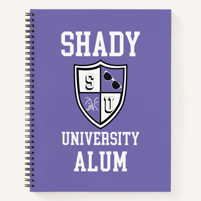 Shady University Alum grad personalised purple Notebook