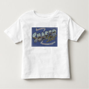 Shafer Lake - Large Letter Scenes Toddler T-Shirt
