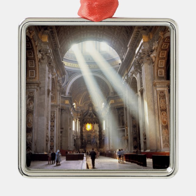 Shafts of sunlight pour through the windows metal tree decoration (Front)