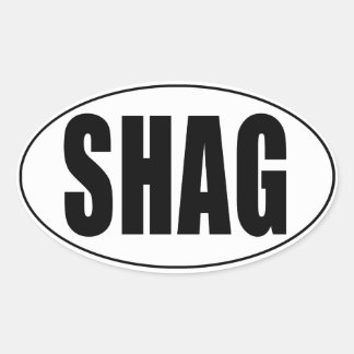 Shag Euro Country Oval Sticker