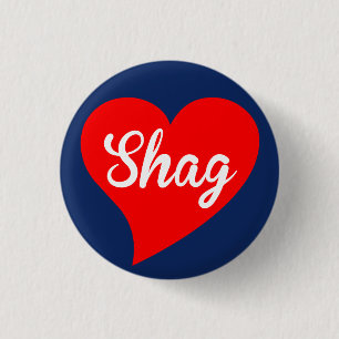 Shag Red Heart, Sailor 3 Cm Round Badge