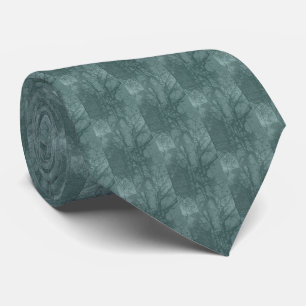 Shagbark Hickory Tree Necktie - Teal