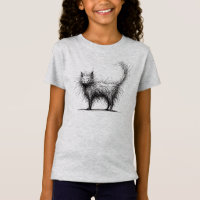 Shaggy Cat Funny Minimalist
