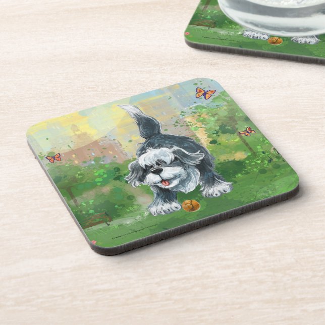 Shaggy Sheep Dog Coaster (Left Side)