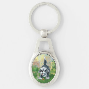 Shaggy Sheep Dog Key Ring