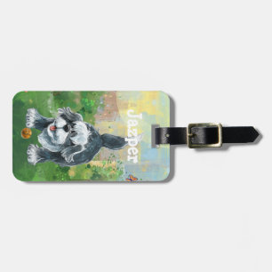 Shaggy Sheep Dog Luggage Tag