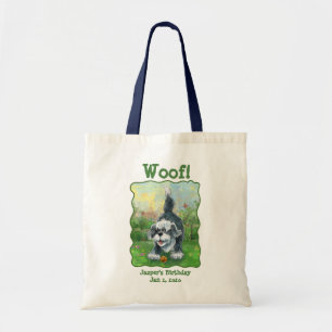 Shaggy Sheep Dog Party Centre Tote Bag