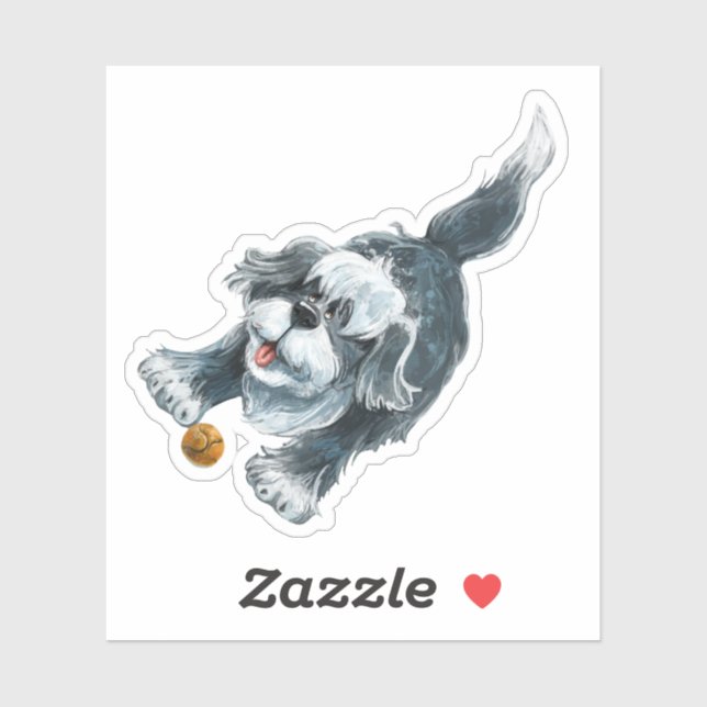 Shaggy Sheep Dog Stationery (Sheet)