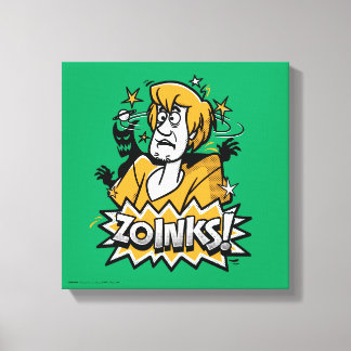 Shaggy "Zoinks!" Halftone Graphic Canvas Print