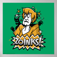 Shaggy "Zoinks!" Halftone Graphic