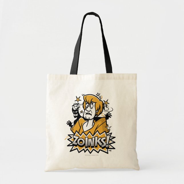Shaggy "Zoinks!" Halftone Graphic Tote Bag (Front)
