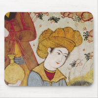 Shah Abbas I and a Courtier offering