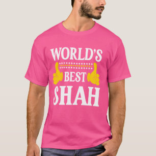 Shah Surname Funny Team Family Last Name World's B T-Shirt