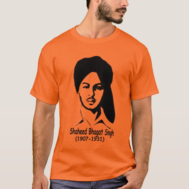 Shaheed-e-Azam Bhagat Singh T-Shirt (Front)