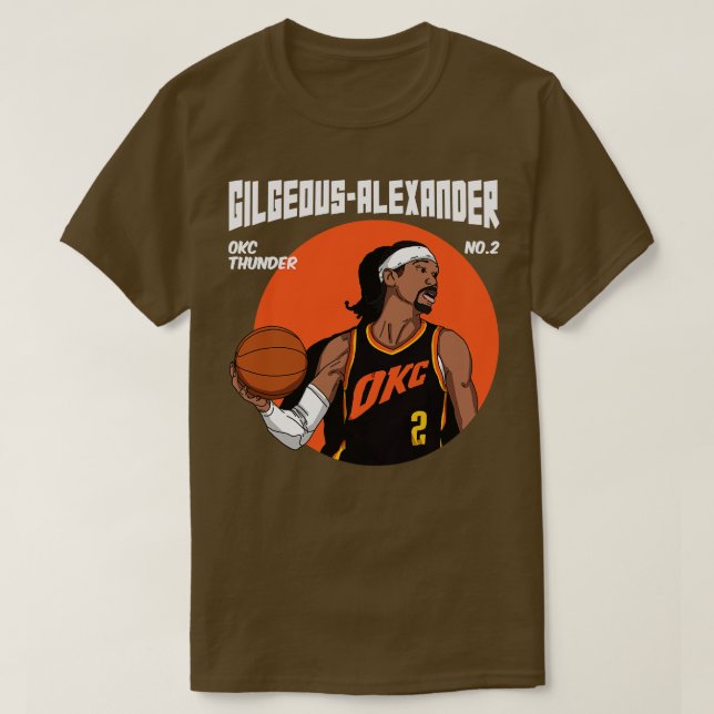 Shai GilgeousAlexander Comic Style Art T-Shirt (Design Front)