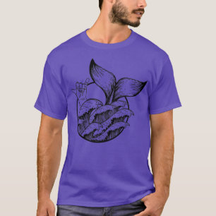 Shaka and Whale Cool Surfing Design T-Shirt