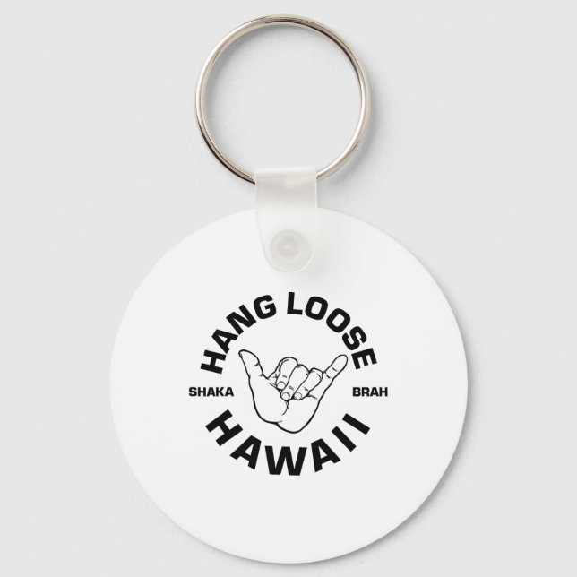 Shaka Brah Hawaiian Shaka Brah  Key Ring (Front)
