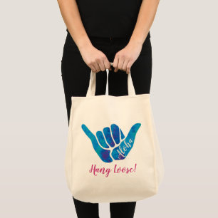Shaka Hand Sign Aloha Hang Loose Tote Bag