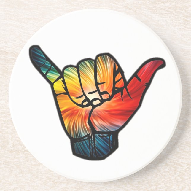 Shaka Rainbow Coaster (Front)