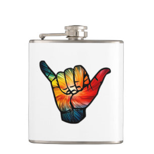 Shaka Rainbow Hip Flask