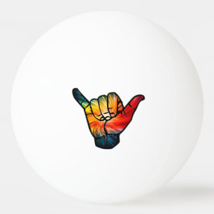 Shaka Rainbow Ping Pong Ball