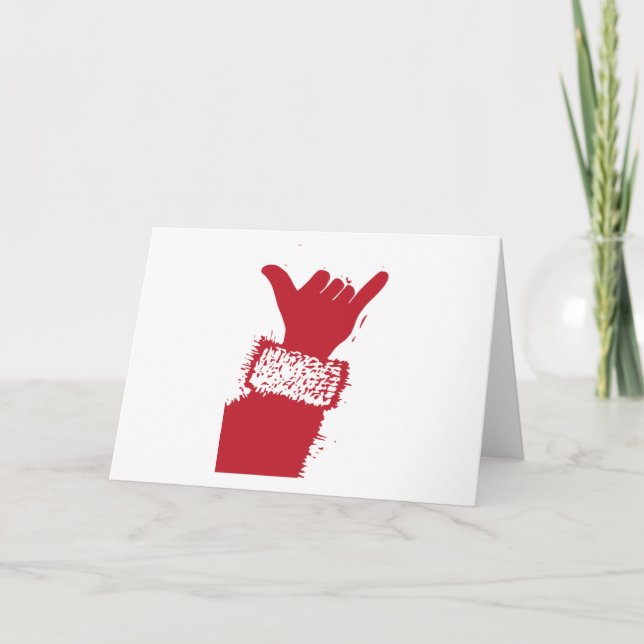 Shaka Santa Holiday Card (Front)