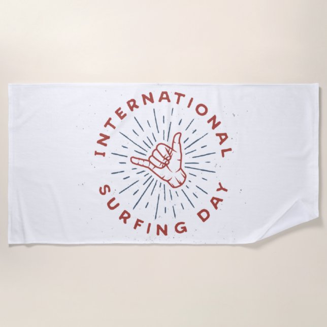 Shaka,shaka hand,Beach Towel (Front)