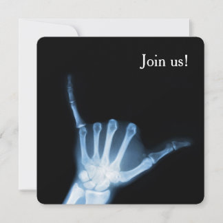 Shaka Sign X-Ray (Hang Loose) Invitation