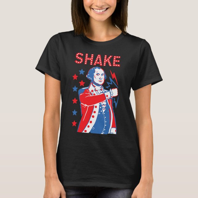 Shake And Ke Drinking American Presidents Happy 4t T-Shirt (Front)