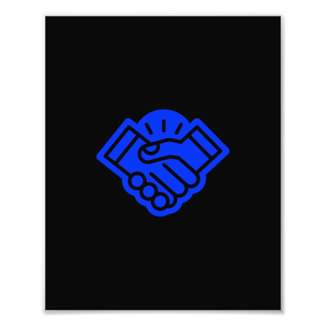 Shake Hand Photo Print (Front)