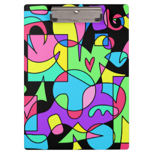 Shake It Up (on black) Clipboard