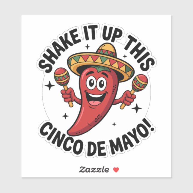 Shake It Up This Cinco de Mayo! Red Chili Pepper  (Sheet)