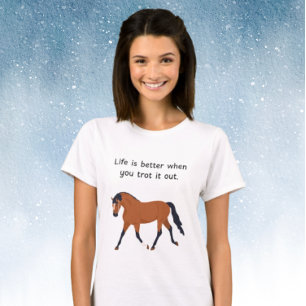 Shake off stress your with horses T-Shirt