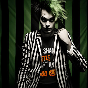 Shake, Rattle, Boo Fun Skeleton Pumpkin Halloween T-Shirt